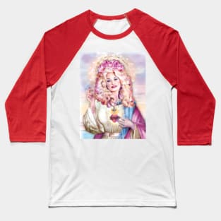 Our lady of Big Hair Art Baseball T-Shirt